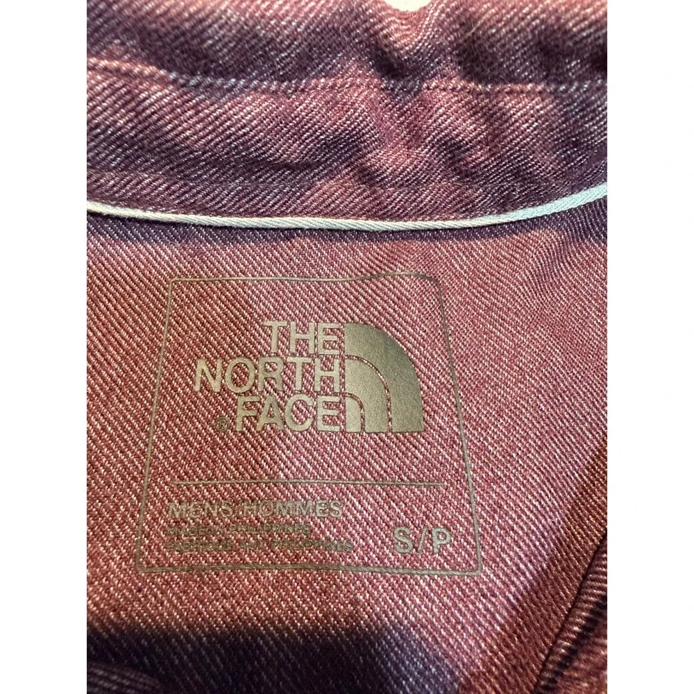 The North Face Mens Button Down Shirt Long Sleeve Maroon Small - Picture 6 of 10